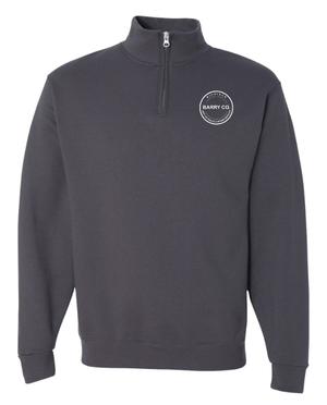 Custom Apparel - Screen Printing - MDHHS Gear - Allegan & Barry Co. - Quarter Zip Sweatshirt - Circle Logo Design - (Multiple Colors Available) - Allegan & Barry County MDHHS - 17194