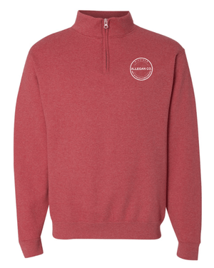 Custom Apparel - Screen Printing - MDHHS Gear - Allegan & Barry Co. - Quarter Zip Sweatshirt - Circle Logo Design - (Multiple Colors Available) - Allegan & Barry County MDHHS - 17194