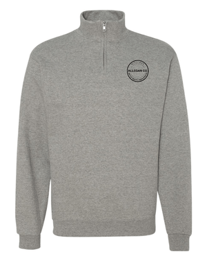 Custom Apparel - Screen Printing - MDHHS Gear - Allegan & Barry Co. - Quarter Zip Sweatshirt - Circle Logo Design - (Multiple Colors Available) - Allegan & Barry County MDHHS - 17194
