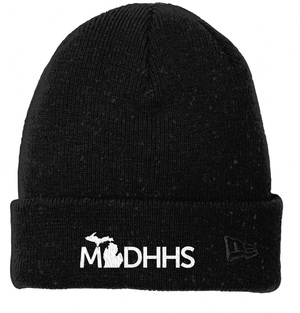 Custom Apparel - Screen Printing - MDHHS - New Era Beanie - Beanie - MDHHS - 14919