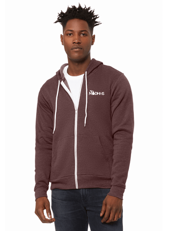Custom Apparel - Screen Printing - MDHHS - Zip - Up Hoodie - Zip Hoodie - MDHHS - 14919