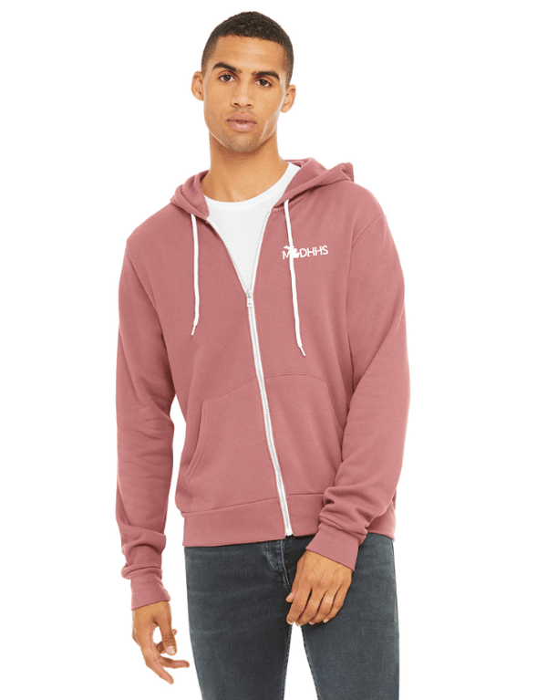 Custom Apparel - Screen Printing - MDHHS - Zip - Up Hoodie - Zip Hoodie - MDHHS - 14919