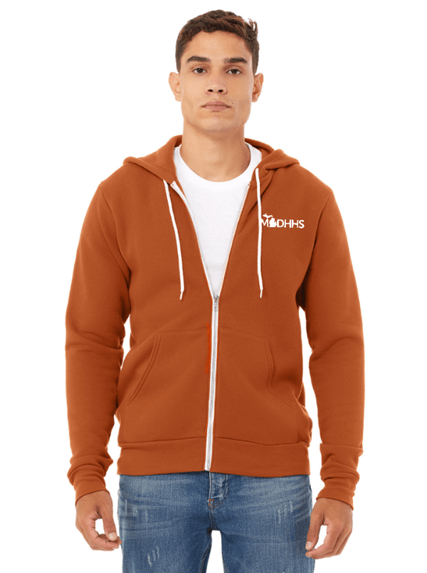 Custom Apparel - Screen Printing - MDHHS - Zip - Up Hoodie - Zip Hoodie - MDHHS - 14919