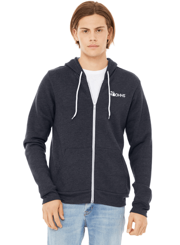Custom Apparel - Screen Printing - MDHHS - Zip - Up Hoodie - Zip Hoodie - MDHHS - 14919