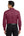 Michigan Department of Education Button Up Dress Shirt Burgundy/ Light Stone back view