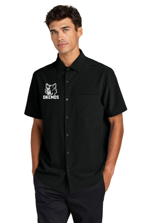 Okemos Fall Staff Shop Bottoms Deep Black front view