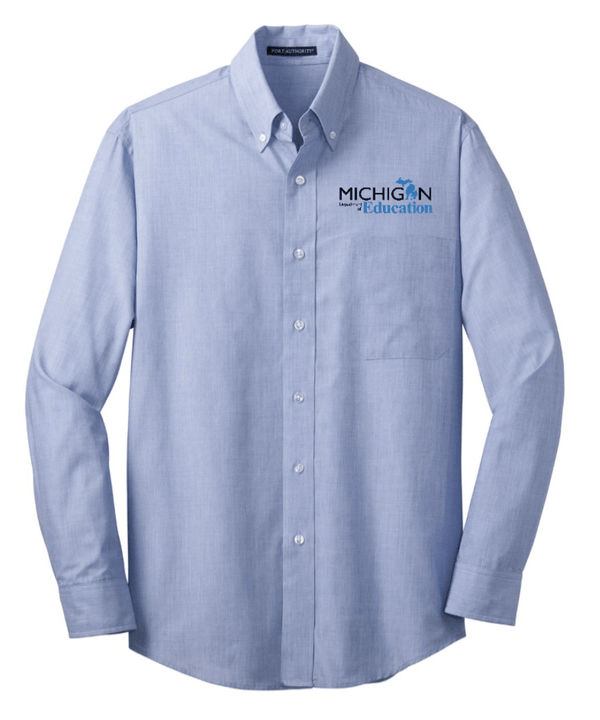 Custom Apparel - Screen Printing - MI Department of Education - Men's Button Down Shirt - MI Department of Education - 14999