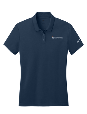 Custom Apparel - Screen Printing - Michigan Academy of Family Physicians - Nike Women's Dry Essential Polo *Black - White - Navy* - Michigan Academy of Family Physicians - 17653