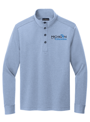 Custom Apparel - Screen Printing - Michigan Department of Education - Brooks Brothers Stretch 1/2 Button - Michigan Department of Education - 17515