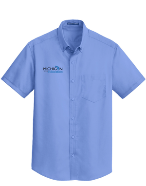 Custom Apparel - Screen Printing - Michigan Department of Education - Men's Twill Shirt - Michigan Department of Education - 16367