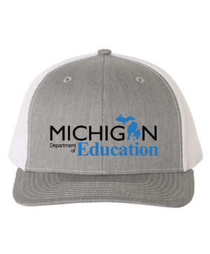Custom Apparel - Screen Printing - Michigan Department of Education - Snapback Trucker Cap - Michigan Department of Education - 17515