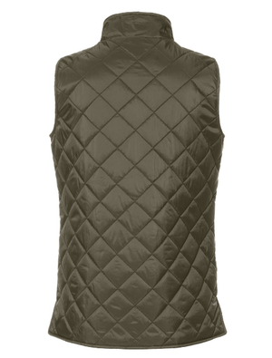 Custom Apparel - Screen Printing - Michigan Department of Education - Women's Diamond Quilted Vest - Michigan Department of Education - 17515