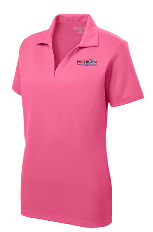 Custom Apparel - Screen Printing - Michigan Department of Education - Women's RacerMesh Polo - Michigan Department of Education - 16367