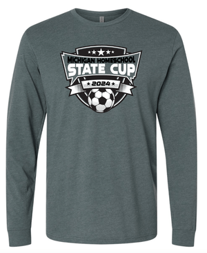 Custom Apparel - Screen Printing - Michigan Homeschool State Cup 2024 - Unisex Long Sleeve T-Shirt - Michigan Homeschool State Cup 2024 - 16419