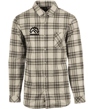 Custom Apparel - Screen Printing - Mid - MI Biking Flannels - Open Pocket Flannel Shirt - Grey/ Steel - Mid - MI Biking Flannels - 17199