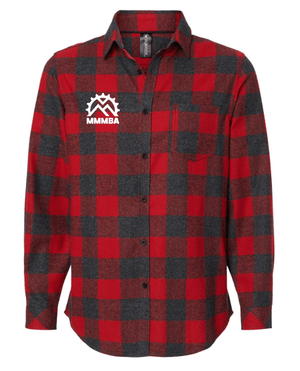 Custom Apparel - Screen Printing - Mid - MI Biking Flannels - Open Pocket Flannel Shirt - Red / Black - Mid - MI Biking Flannels - 17199