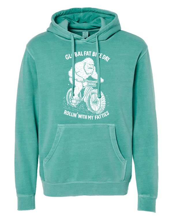 Custom Printed Apparel | MMMBA - Yeti Fat Bike Pigment Dyed Hoodie (multiple color options) - MMMBA - 18663