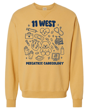 Custom Printed Apparel | Mott's Children's Hospital - Pediatric Cardiology Unit | Adult Unisex Crewneck (MULTIPLE COLOR OPTIONS) - Mott's W26 - 18733