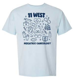 Custom Printed Apparel | Mott's Children's Hospital - Pediatric Cardiology Unit | Adult Unisex T-Shirt (MULTIPLE COLOR OPTIONS) - Mott's W26 - 18733
