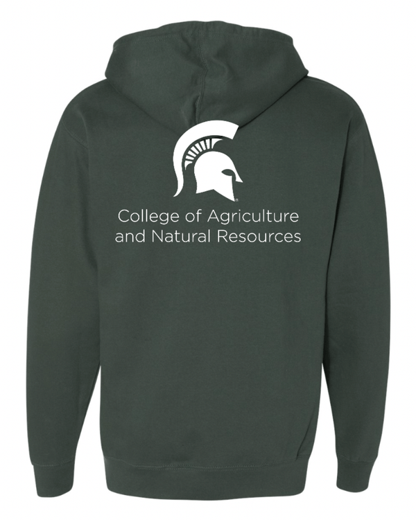 Custom Apparel - Screen Printing - MSU Agriculture - Unisex Mid - weight Hoodie - MI Agricultural College - 15103
