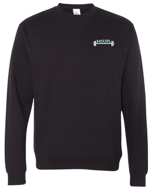 Custom Printed Apparel | MSU Powerlifting Club 2025 - Adult Black Crewneck - MSU Powerlifting Club F25 - 18568