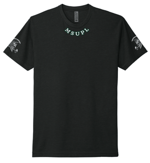 Custom Printed Apparel | MSU Powerlifting Club 2025 - Adult Black T-Shirt - MSU Powerlifting Club F25 - 18568