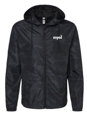 Custom Printed Apparel | MYOI Allegan/Barry Fall 2025 - Adult Black Full - Zip Windbreaker - MYOI Allegan/Barry F25 - 18516
