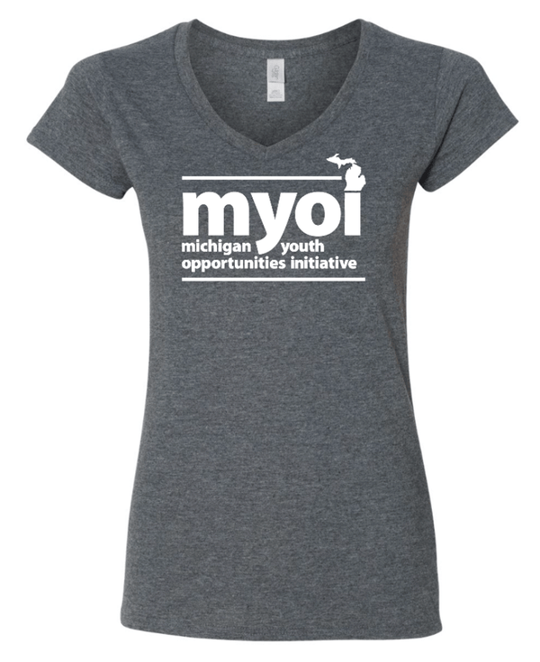 Custom Printed Apparel | MYOI Allegan/Barry Fall 2025 - Women's V - Neck T-Shirt (MULTIPLE COLOR OPTIONS) - MYOI Allegan/Barry F25 - 18516