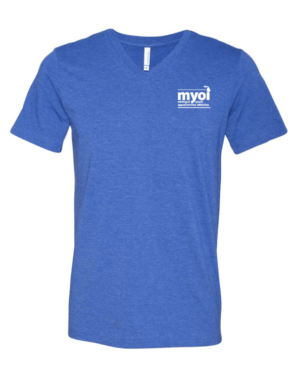Custom Apparel - Screen Printing - MYOI Fall 2024 - Unisex CVC V - Neck Tee - MYOI Fall - 16586