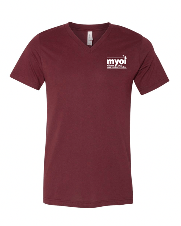 Custom Apparel - Screen Printing - MYOI Fall 2024 - Unisex CVC V - Neck Tee - MYOI Fall - 16586