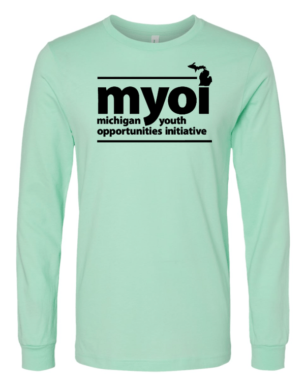 Custom Apparel - Screen Printing - MYOI Fundraiser 2025 - Unisex Long Sleeve Tee (Pink / Mint) - MYOI Fundraiser 2025 - 17423