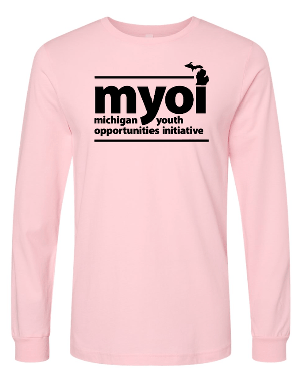 Custom Apparel - Screen Printing - MYOI Fundraiser 2025 - Unisex Long Sleeve Tee (Pink / Mint) - MYOI Fundraiser 2025 - 17423