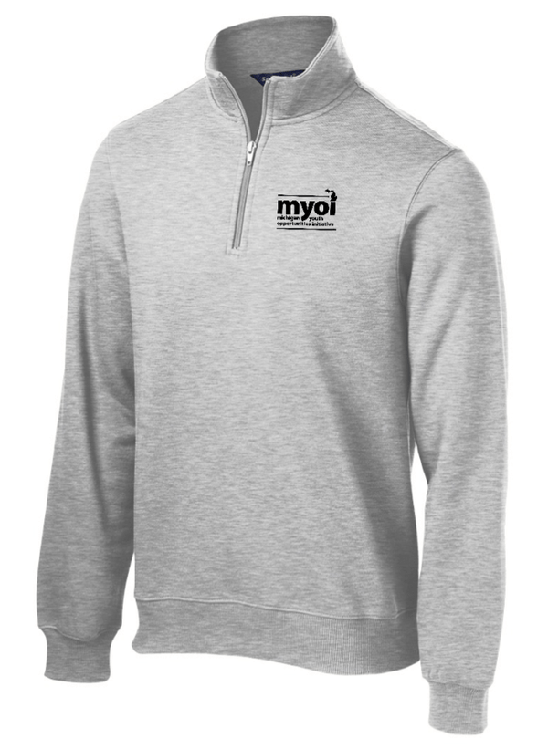 Custom Printed Apparel | MYOI Fundraiser | Athletic Heather Sport Tek 1/4 Zip Sweatshirt - Quarter Zip - MYOI Fundraiser - 18302