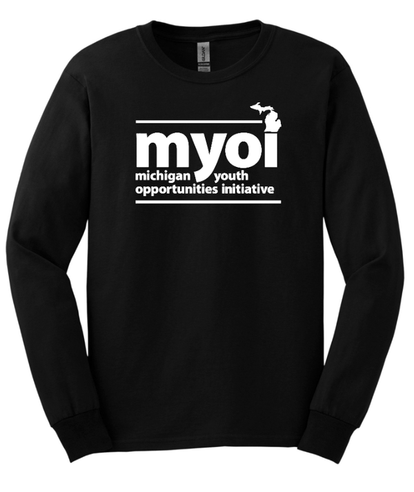 Custom Printed Apparel | MYOI Fundraiser | Black Gildan Long Sleeve T-Shirt - Long Sleeve - MYOI Fundraiser - 18302