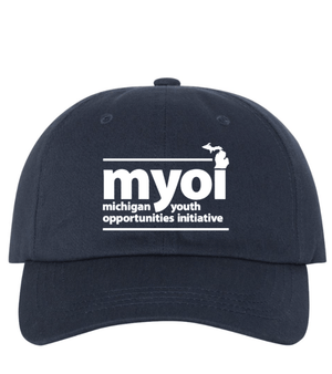 Custom Apparel - Screen Printing - MYOI Fundraiser - Classic Dad Hat ~ Stone / Black / Navy ~ - MYOI Fundraiser - 16845