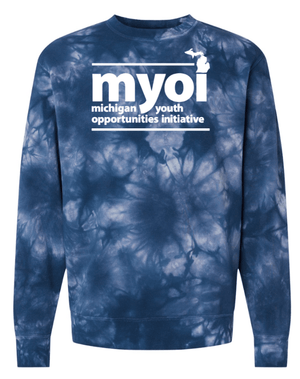 Custom Apparel - Screen Printing - MYOI Fundraiser - Midweight Tie - Dyed Crewneck Sweatshirt - MYOI Fundraiser - 16845