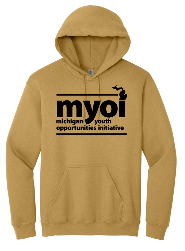 Custom Printed Apparel | MYOI Fundraiser | Old Gold Gildan Hoodie - Hoodie - MYOI Fundraiser - 18302