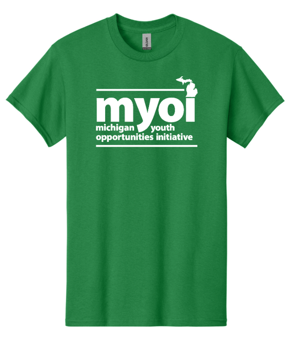 Custom Printed Apparel | MYOI Fundraiser | Turf Green Gildan T-Shirt - T-Shirt - MYOI Fundraiser - 18302