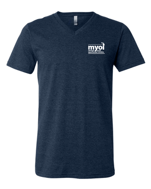 Custom Apparel - Screen Printing - MYOI Fundraiser - Unisex V - Neck T-Shirt ~ Navy / Dust ~ - MYOI Fundraiser - 16845