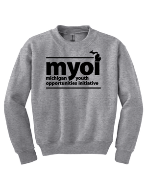 Custom Apparel - Screen Printing - MYOI Fundraiser - Youth Heavy Blend Crewneck Sweatshirt (Multiple Colors Available) - MYOI Fundraiser 2025 - 17423