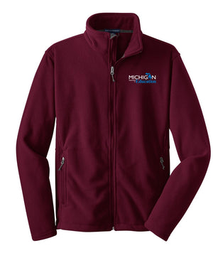Michigan Department of Education Jackets & Vests Maroon front view