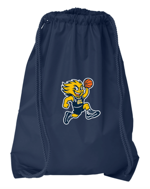 Custom Printed Apparel | Navy Drawstring Bag | Grand Ledge Basketball - Grand Ledge Basketball