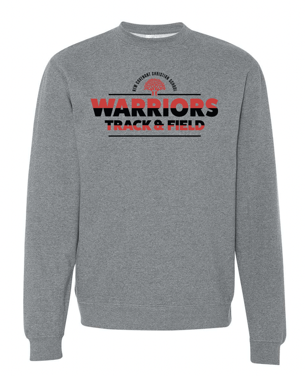 Custom Apparel - Screen Printing - NCCS Track & Field Crew Neck Sweatshirt - NCCS Track & Field - 15598
