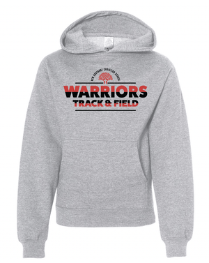 Custom Apparel - Screen Printing - NCCS Track & Field Youth Hooded Sweatshirt - NCCS Track & Field - 15598