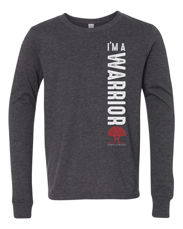 Custom Apparel - Screen Printing - NCCS - Warrior Youth Long Sleeve T-shirt - NCCS Stock