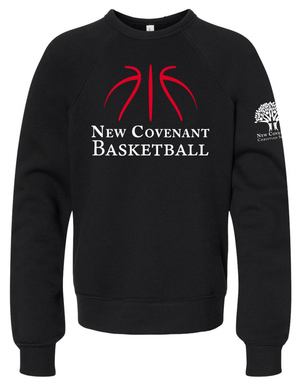 Custom Printed Apparel | NCSS Basketball 2025 - Youth Black Crewneck - NCCS Basketball 25 - 18690