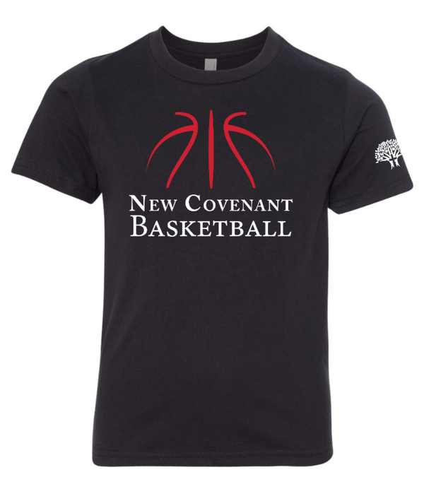 Custom Printed Apparel | NCSS Basketball 2025 - Youth Black T-Shirt - NCCS Basketball 25 - 18690