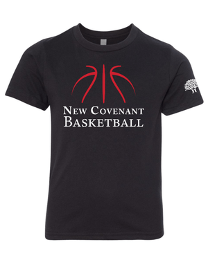 Custom Apparel - Screen Printing - New Covenant Christian School Basketball - Youth T-Shirt - New Covenant Christian School Basketball - 17096