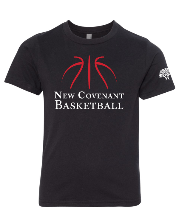 Custom Apparel - Screen Printing - New Covenant Christian School Basketball - Youth T-Shirt - New Covenant Christian School Basketball - 17096