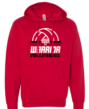 Custom Apparel - Screen Printing - New Covenant Christian School Volleyball - Adult Midweight Hooded Sweatshirt - New Covenant Christian School Volleyball - 16530